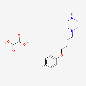 molecular formula C16H23IN2O5 B4075280 1-[4-(4-iodophenoxy)butyl]piperazine oxalate 