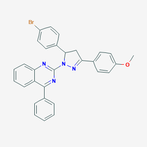 2-{5-(4-bromophenyl)-3-[4-(methyloxy)phenyl]-4,5-dihydro-1H-pyrazol-1-yl}-4-phenylquinazoline