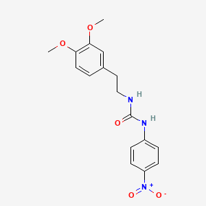 molecular formula C17H19N3O5 B4075297 N-[2-(3,4-dimethoxyphenyl)ethyl]-N'-(4-nitrophenyl)urea 