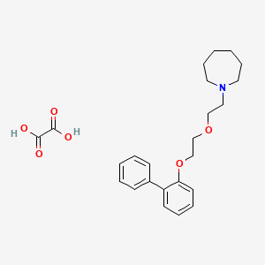 molecular formula C24H31NO6 B4075302 1-{2-[2-(2-biphenylyloxy)ethoxy]ethyl}azepane oxalate 