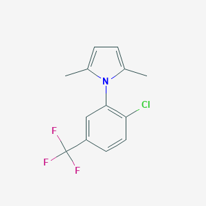 molecular formula C13H11ClF3N B407534 1-(2-Chloro-5-trifluoromethyl-phenyl)-2,5-dimethyl-1H-pyrrole 