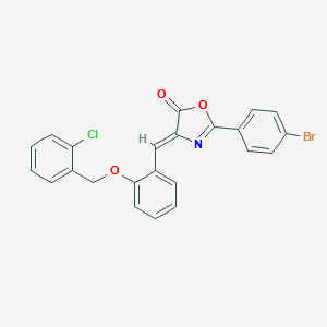 2-(4-bromophenyl)-4-{2-[(2-chlorobenzyl)oxy]benzylidene}-1,3-oxazol-5(4H)-one