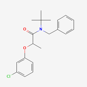 molecular formula C20H24ClNO2 B4075390 N-benzyl-N-(tert-butyl)-2-(3-chlorophenoxy)propanamide 