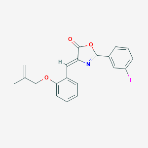 molecular formula C20H16INO3 B407541 2-(3-iodophenyl)-4-{2-[(2-methyl-2-propenyl)oxy]benzylidene}-1,3-oxazol-5(4H)-one 