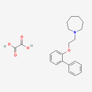 molecular formula C22H27NO5 B4075428 1-[2-(2-biphenylyloxy)ethyl]azepane oxalate 