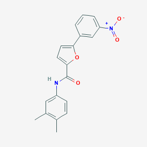 molecular formula C19H16N2O4 B407543 N-(3,4-dimethylphenyl)-5-(3-nitrophenyl)furan-2-carboxamide 