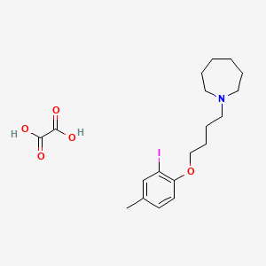 1-[4-(2-iodo-4-methylphenoxy)butyl]azepane oxalate