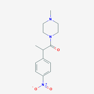 1-methyl-4-[2-(4-nitrophenyl)propanoyl]piperazine