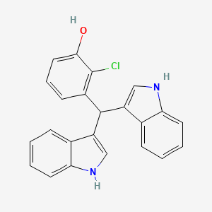 2-chloro-3-(di-1H-indol-3-ylmethyl)phenol