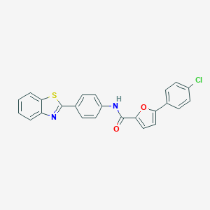 N-[4-(1,3-benzothiazol-2-yl)phenyl]-5-(4-chlorophenyl)-2-furamide