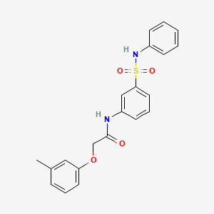 N-[3-(anilinosulfonyl)phenyl]-2-(3-methylphenoxy)acetamide