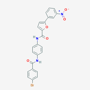 molecular formula C24H16BrN3O5 B407549 N-{4-[(4-bromobenzoyl)amino]phenyl}-5-{3-nitrophenyl}-2-furamide 