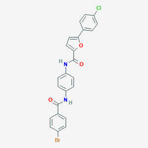 molecular formula C24H16BrClN2O3 B407550 N-(4-{[(4-bromophenyl)carbonyl]amino}phenyl)-5-(4-chlorophenyl)furan-2-carboxamide 