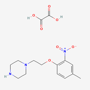 molecular formula C15H21N3O7 B4075500 1-[2-(4-methyl-2-nitrophenoxy)ethyl]piperazine oxalate 