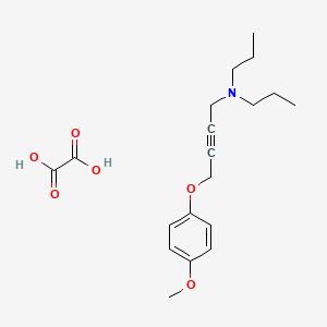 molecular formula C19H27NO6 B4075528 [4-(4-methoxyphenoxy)-2-butyn-1-yl]dipropylamine oxalate 