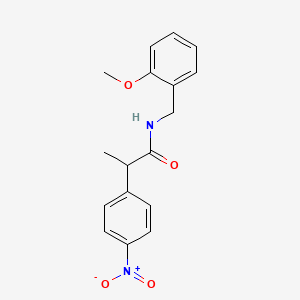 N-(2-methoxybenzyl)-2-(4-nitrophenyl)propanamide