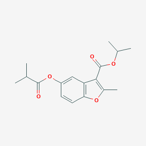 Isopropyl 5-(isobutyryloxy)-2-methyl-1-benzofuran-3-carboxylate