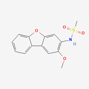 molecular formula C14H13NO4S B4075589 N-(2-methoxydibenzo[b,d]furan-3-yl)methanesulfonamide 
