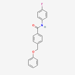 molecular formula C20H16FNO2 B4075594 N-(4-fluorophenyl)-4-(phenoxymethyl)benzamide 