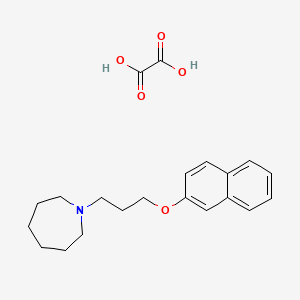 molecular formula C21H27NO5 B4075614 1-[3-(2-naphthyloxy)propyl]azepane oxalate 