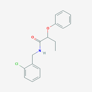 molecular formula C17H18ClNO2 B4075637 N-(2-chlorobenzyl)-2-phenoxybutanamide 