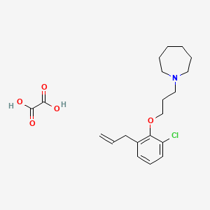 molecular formula C20H28ClNO5 B4075638 1-[3-(2-allyl-6-chlorophenoxy)propyl]azepane oxalate 