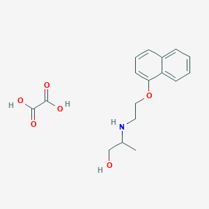 molecular formula C17H21NO6 B4075665 2-{[2-(1-naphthyloxy)ethyl]amino}-1-propanol ethanedioate (salt) CAS No. 1185133-82-7