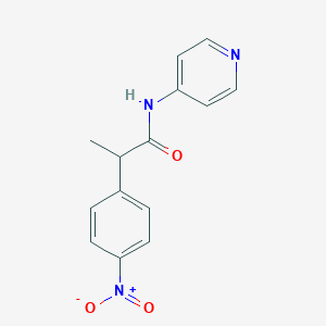 molecular formula C14H13N3O3 B4075667 2-(4-nitrophenyl)-N-4-pyridinylpropanamide 