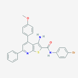 molecular formula C27H20BrN3O2S B407570 3-amino-N-(4-bromophenyl)-4-(4-methoxyphenyl)-6-phenylthieno[2,3-b]pyridine-2-carboxamide 