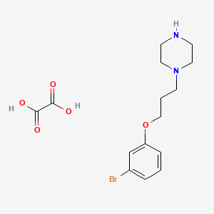 1-[3-(3-bromophenoxy)propyl]piperazine oxalate