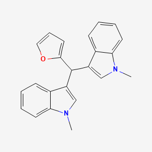 3,3'-(2-furylmethylene)bis(1-methyl-1H-indole)