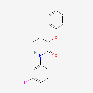 molecular formula C16H16INO2 B4075753 N-(3-iodophenyl)-2-phenoxybutanamide 