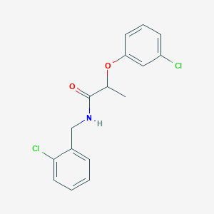 N-(2-chlorobenzyl)-2-(3-chlorophenoxy)propanamide