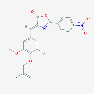 4-{3-bromo-5-methoxy-4-[(2-methyl-2-propenyl)oxy]benzylidene}-2-{4-nitrophenyl}-1,3-oxazol-5(4H)-one