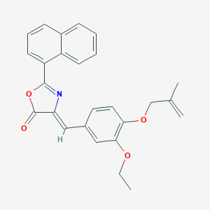 4-{3-ethoxy-4-[(2-methyl-2-propenyl)oxy]benzylidene}-2-(1-naphthyl)-1,3-oxazol-5(4H)-one