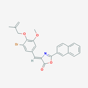 4-{3-bromo-5-methoxy-4-[(2-methyl-2-propenyl)oxy]benzylidene}-2-(2-naphthyl)-1,3-oxazol-5(4H)-one