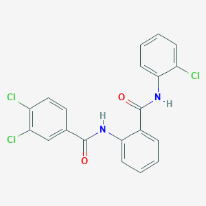 3,4-dichloro-N-(2-{[(2-chlorophenyl)amino]carbonyl}phenyl)benzamide