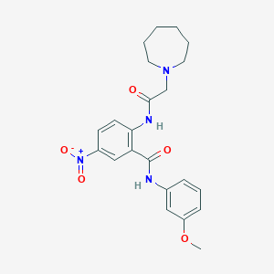 2-[(1-azepanylacetyl)amino]-N-(3-methoxyphenyl)-5-nitrobenzamide