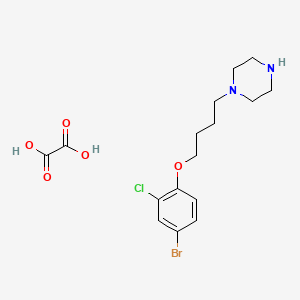 molecular formula C16H22BrClN2O5 B4075823 1-[4-(4-bromo-2-chlorophenoxy)butyl]piperazine oxalate 