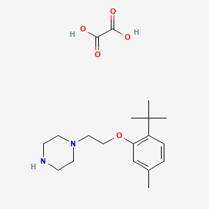 molecular formula C19H30N2O5 B4075840 1-[2-(2-tert-butyl-5-methylphenoxy)ethyl]piperazine oxalate 