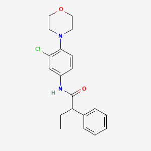 N-[3-chloro-4-(4-morpholinyl)phenyl]-2-phenylbutanamide