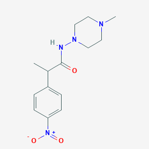 N-(4-methyl-1-piperazinyl)-2-(4-nitrophenyl)propanamide