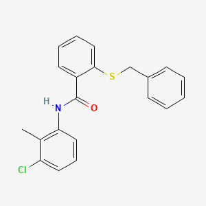 2-(benzylthio)-N-(3-chloro-2-methylphenyl)benzamide