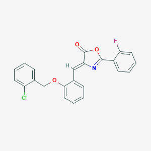 4-{2-[(2-chlorobenzyl)oxy]benzylidene}-2-(2-fluorophenyl)-1,3-oxazol-5(4H)-one