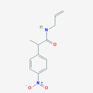 molecular formula C12H14N2O3 B4075907 N-allyl-2-(4-nitrophenyl)propanamide 