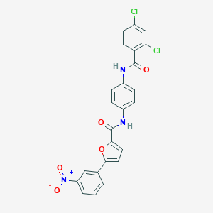 N-{4-[(2,4-dichlorobenzoyl)amino]phenyl}-5-{3-nitrophenyl}-2-furamide