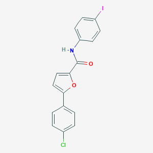 molecular formula C17H11ClINO2 B407595 5-(4-Chlorophenyl)-N-(4-iodophenyl)-2-furamide 