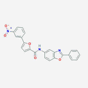molecular formula C24H15N3O5 B407596 5-(3-nitrophenyl)-N-(2-phenyl-1,3-benzoxazol-5-yl)furan-2-carboxamide 