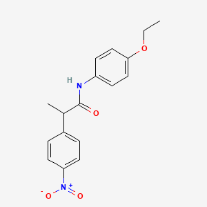 molecular formula C17H18N2O4 B4075968 N-(4-ethoxyphenyl)-2-(4-nitrophenyl)propanamide 