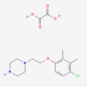 molecular formula C16H23ClN2O5 B4075977 1-[2-(4-chloro-2,3-dimethylphenoxy)ethyl]piperazine oxalate 